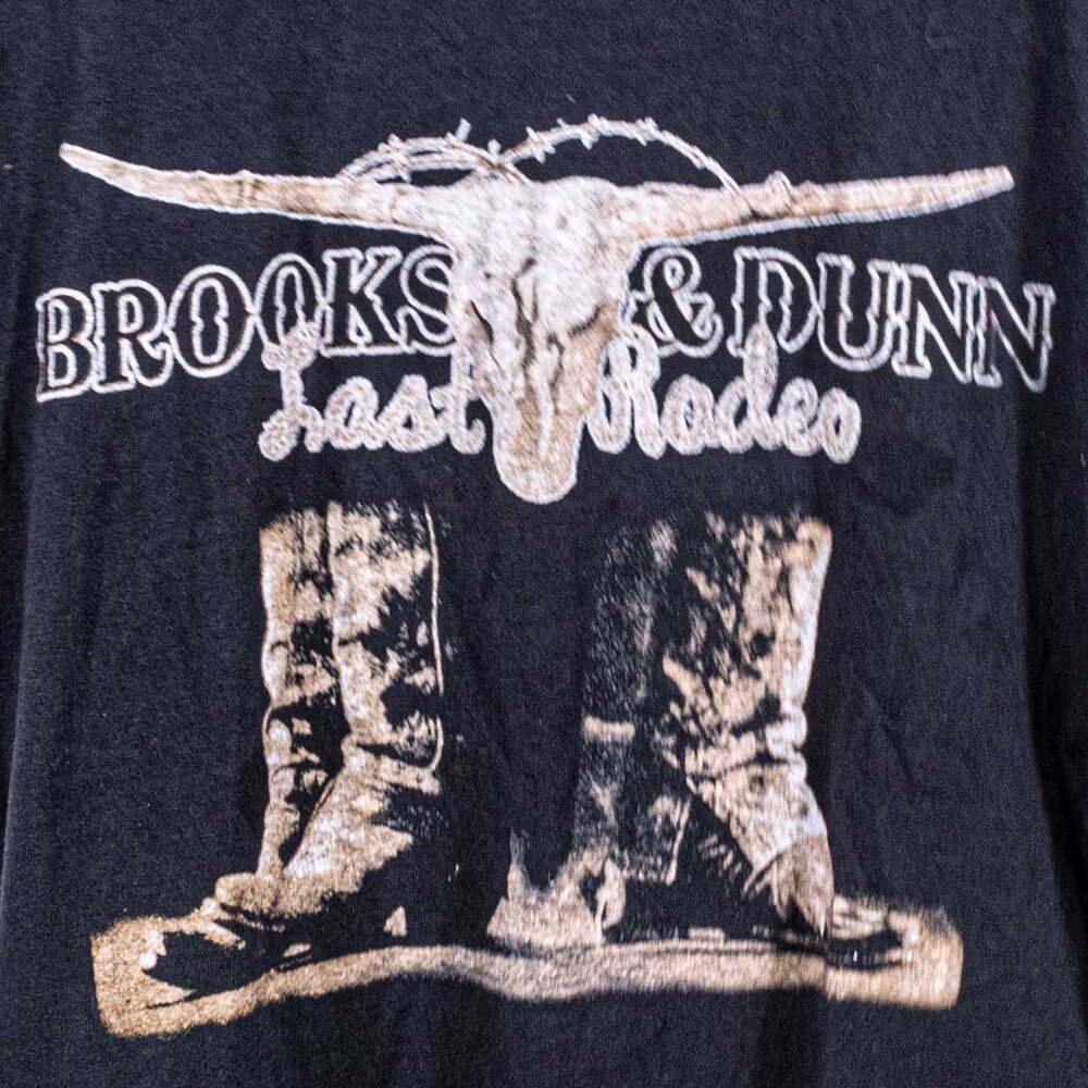 Brooks & Dunn The Last Rodeo Tour T-Shirt Medium Y2K Band Rock - Picture 3 of 9